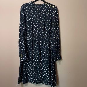 Loft Dainty Floral Long-sleeved Dress - XL